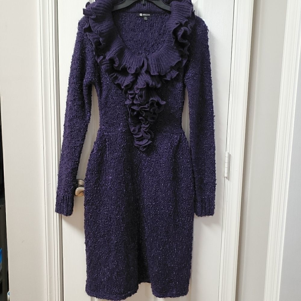 Milano Ruffle Knit Dress  
